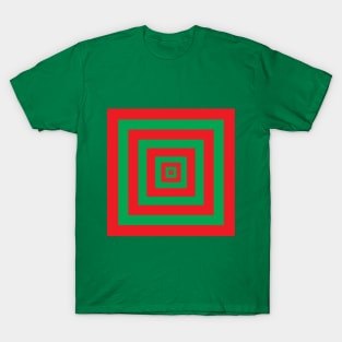 Christmas Colors Squares T-Shirt